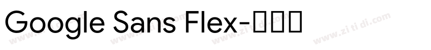 Google Sans Flex字体转换